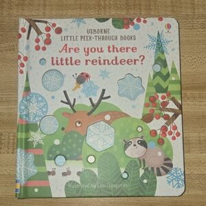 Usborne Interactive Peek-Through Book -  Are You There Little Reindeer?
